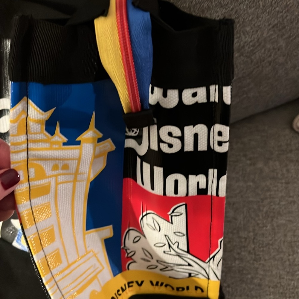 Disney World Parks 2021 Limited Release, Mickey & Friends Bright Canvas Tote Bag - Picture 4 of 16